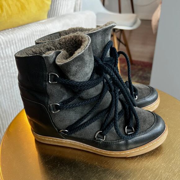 Isabel Marant NOWLES SNOW BOOTS size EUR 38 US 8 - Picture 3 of 14